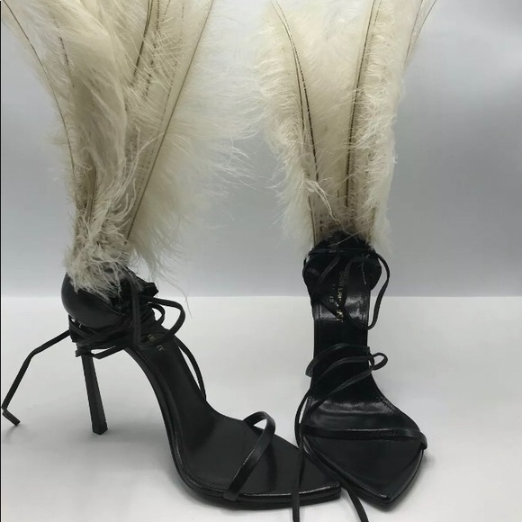 SAINT LAURENT Talitha Leather Sandals - Picture 2 of 6